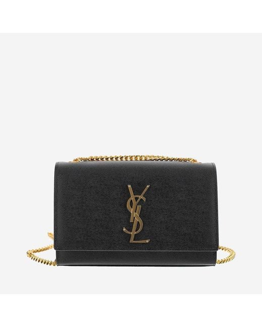 Saint Laurent Black Small Leather Kate Bag Calfskin Shoulder