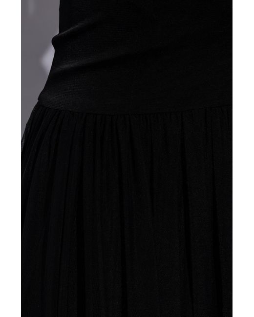 Dolce & Gabbana Black Tulle Slip Dress,