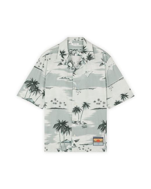 Maison Kitsuné Gray Resort Shirt for men