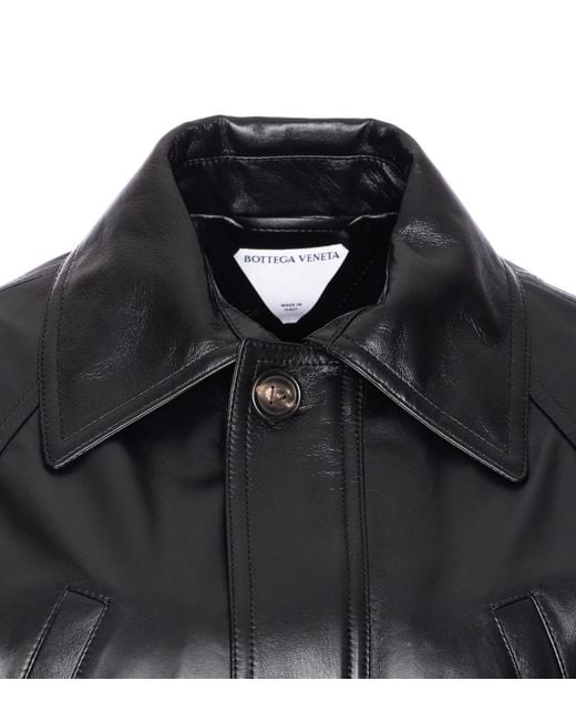 Bottega Veneta Black Light Leather Jacket