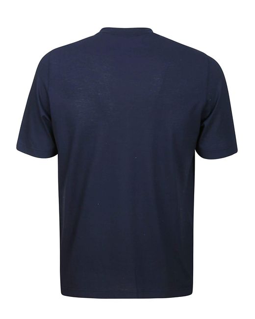 FILIPPO DE LAURENTIIS Blue Tshirt for men