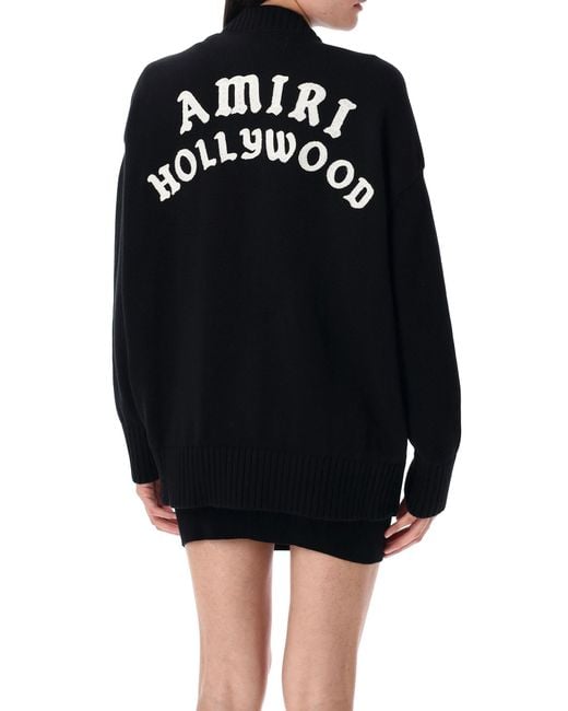 Amiri Women's Black Hollywood Cardigan cardigans