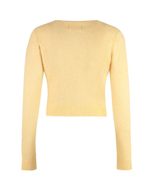 Isabel Marant Yellow Nity Wool-Blend Cardigan