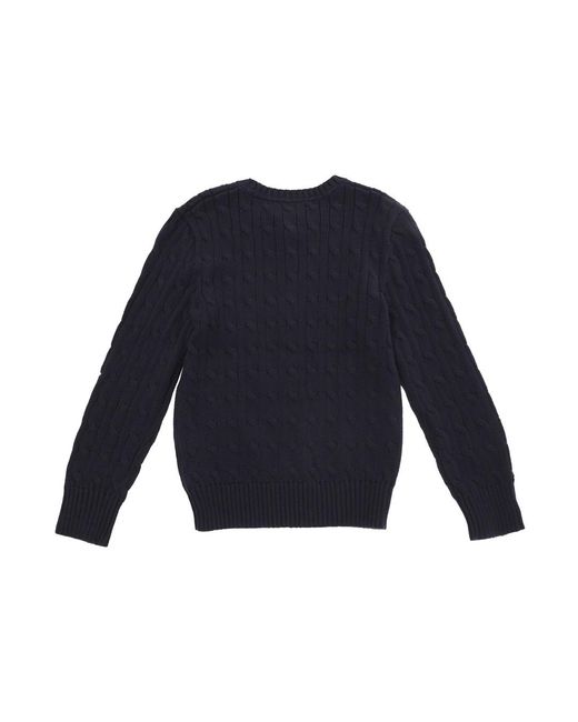 Polo Ralph Lauren Blue Sweater Cable-Knit Cotton Tops for men