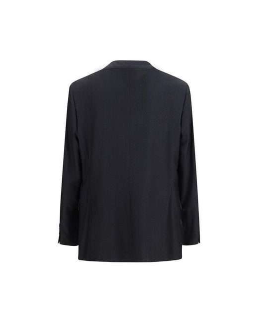 Brunello Cucinelli Blue Wool Oves Aries Jacket Clothing for men
