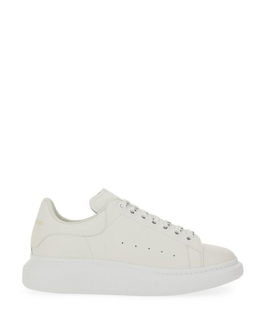McQueen White Sneakers Oversize Leather Trainers for men