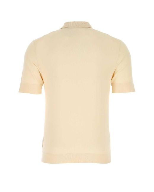 PT Torino Natural Sand Cotton Blend Polo Shirt for men