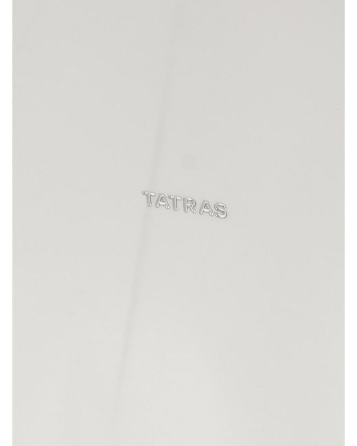 Tatras White T-Shirt Selo Logo Metallo With Metallic On The Front for men