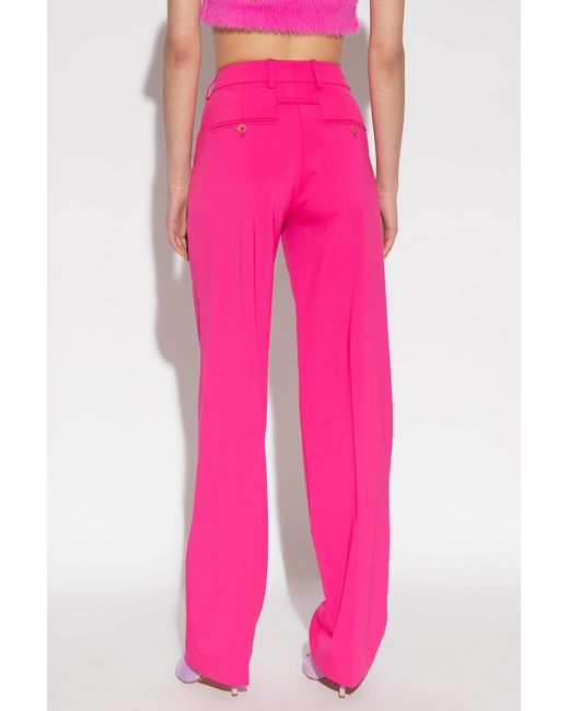 Jacquemus Pink Wool Camargue Pants