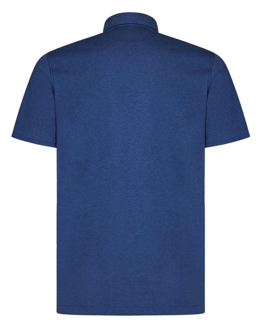 Luigi Borrelli Napoli Blue Polo Shirt for men