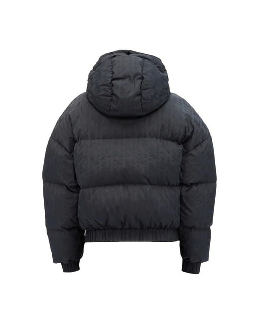 MSGM Blue Padded Down Jacket Polyamide