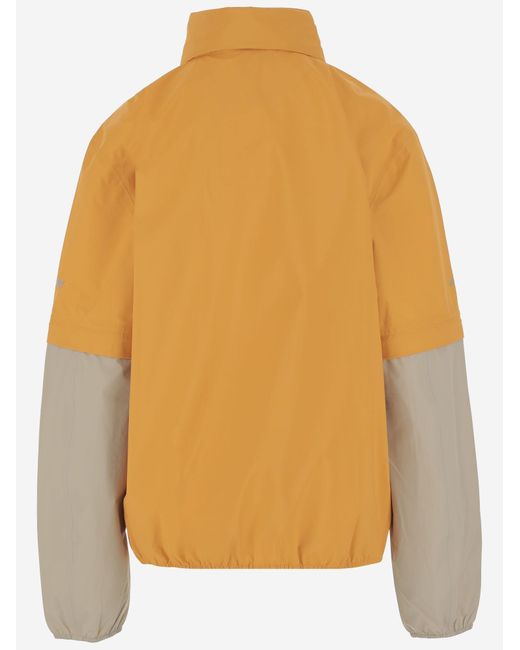 Autry Orange Two-Tone Nylon Jacket Polyamide