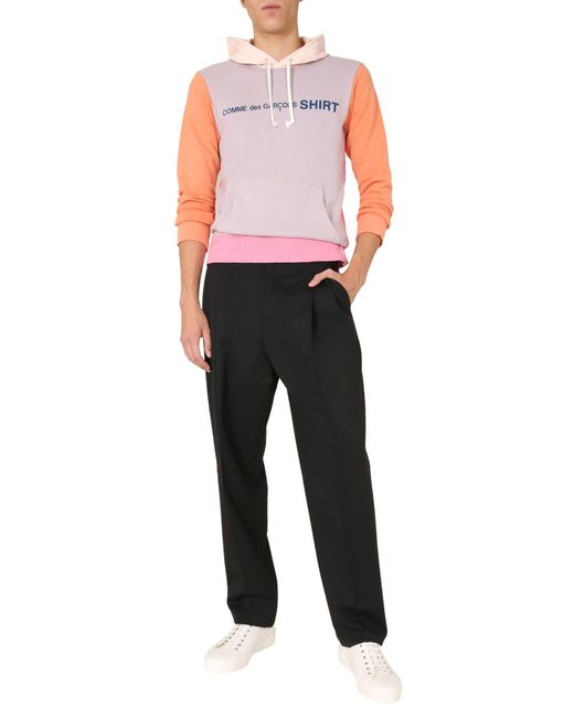 comme des garcons pink hoodie
