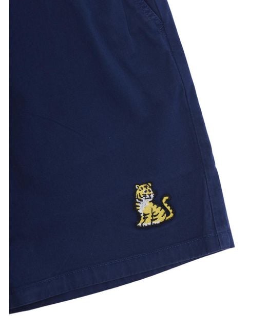 KENZO Blue Bermuda Shorts Cotton for men