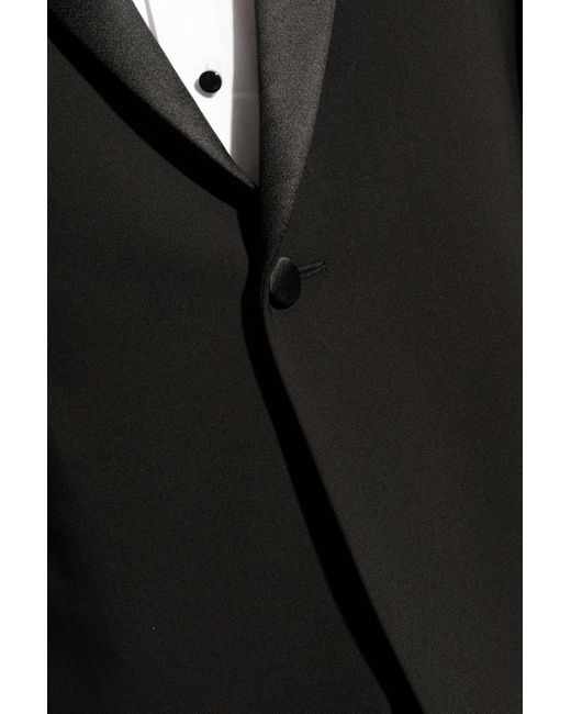 Emporio Armani Black Wool Suit, for men