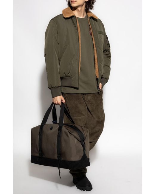 Moncler Green T-Shirt With Printed Logo for men