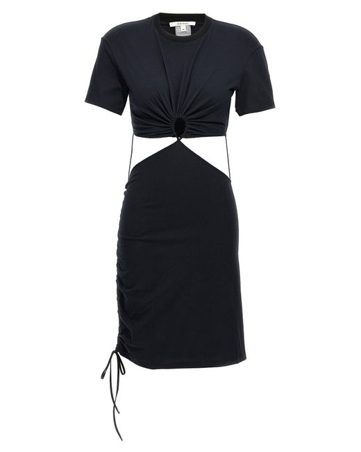 Nensi Dojaka Black Cut-Out T-Shirt Dress