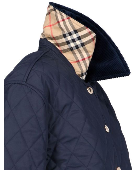 Burberry Blue Quilted Jacket