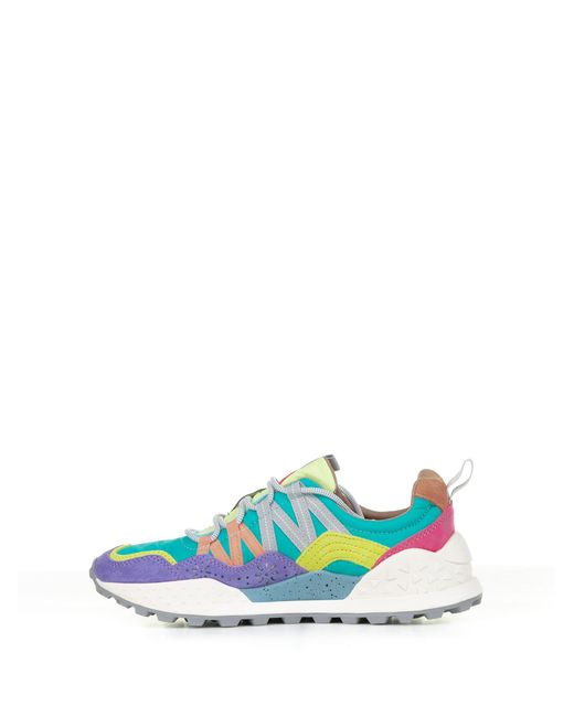 Flower Mountain Blue Multicolored Washi Sneakers