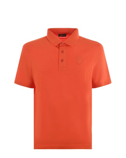 Blauer Orange Polo Shirt for men