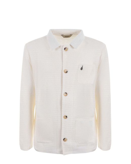 Paoloni White Cardigan for men