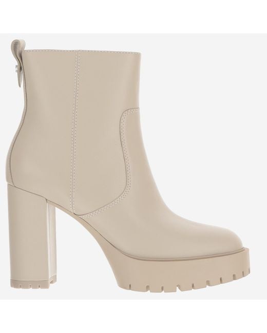 Pinko Natural Ankle Boots Clara 01 Leather Upper: Bovine