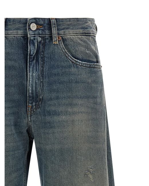 MM6 by Maison Margiela Blue Cotton Jeans Denim Clothing