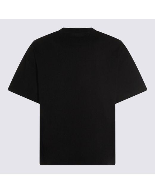 Jil Sander Black Cotton T-Shirt for men