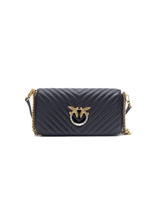 Pinko Blue Crossbody Bag Polyamide Crossbody-Bags