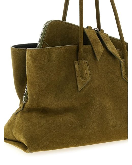 The Attico Green Bovine Leather Shoulder Bag