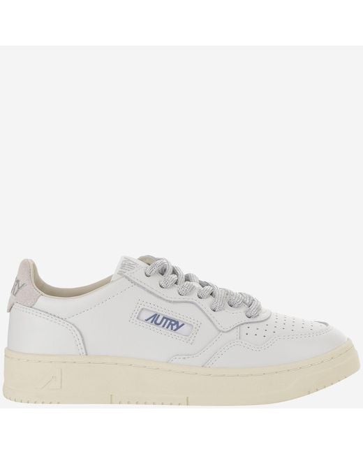 Autry White Sneakers Medalist Low Leather Leather/Rubber Trainers