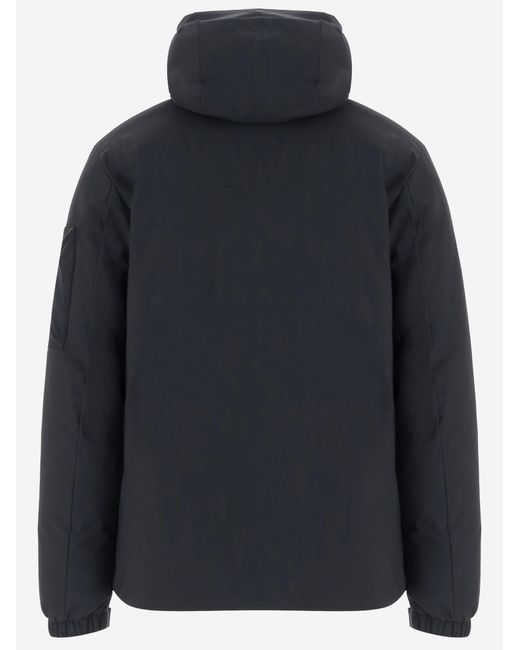 Save The Duck Blue Technical Hooded Nylon Jacket Polyester for men