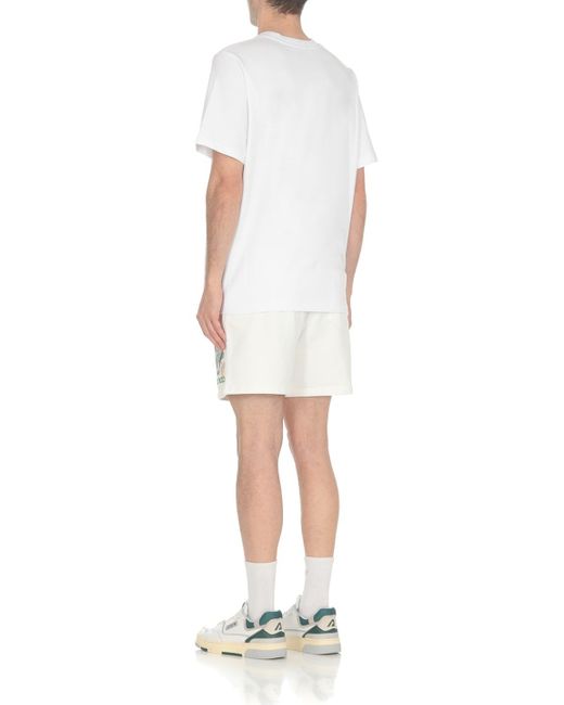 Casablancabrand White Cotton T-Shirt for men