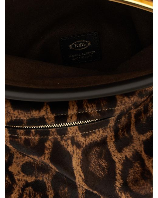 Tod's Metallic 'Todâ€S Bag Flap' Shoulder Bag