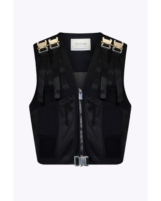 1017 ALYX 9SM Tactical Vest - The Weekend Black Nylon And Mesh Vest - Tactical Vest for men