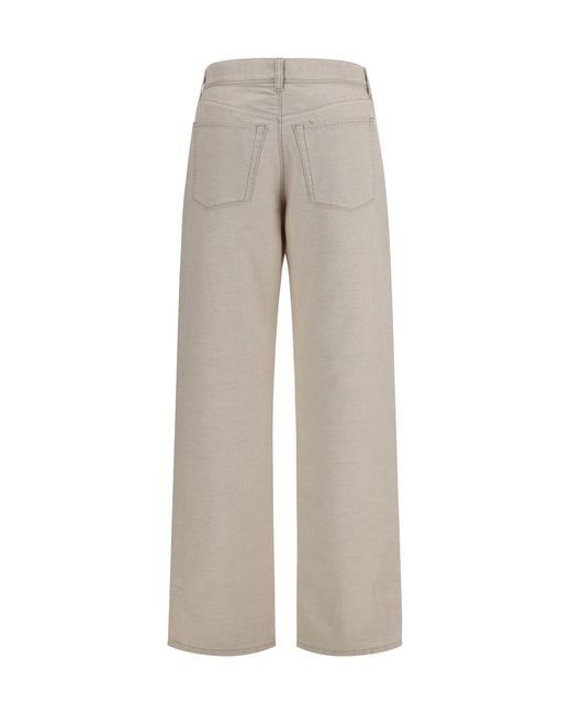 Fendi Gray Selleria Jeans Cotton; Linen