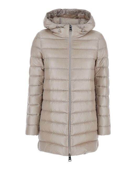 Herno Gray Down Jacket Puffer