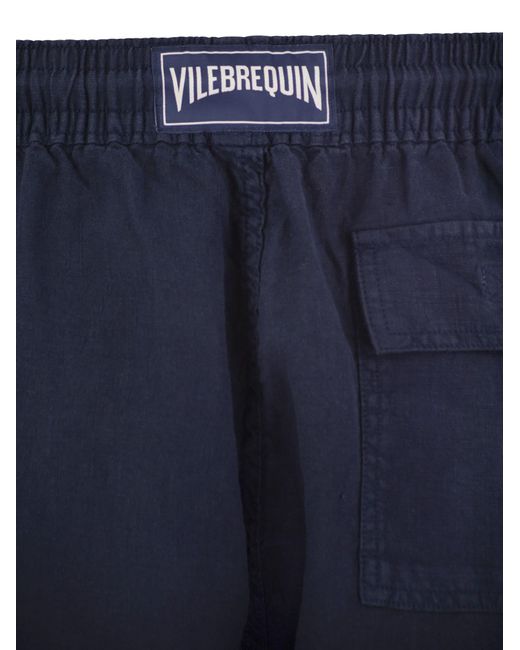 Vilebrequin Blue Linen Trousers