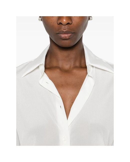 Mazzarelli White Shirt Silk