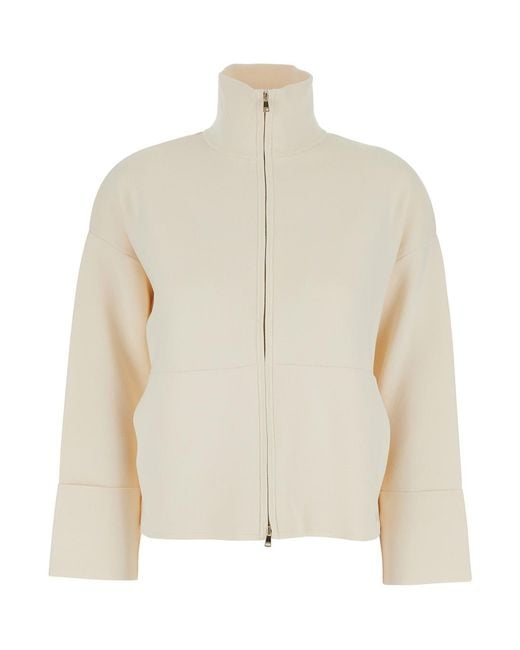 Max Mara White Sweatshirt Formato Viscose Sweatshirts