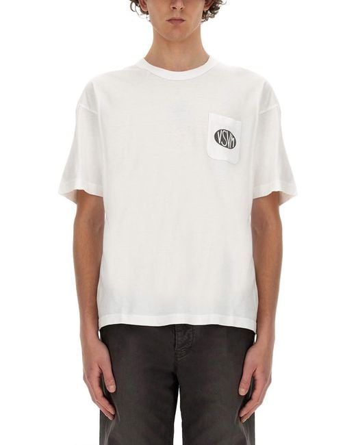 Visvim White T-Shirt With Logo for men
