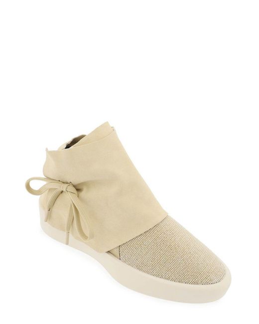 Fear Of God Natural Mid-top Suede And Bead Sneakers. for men