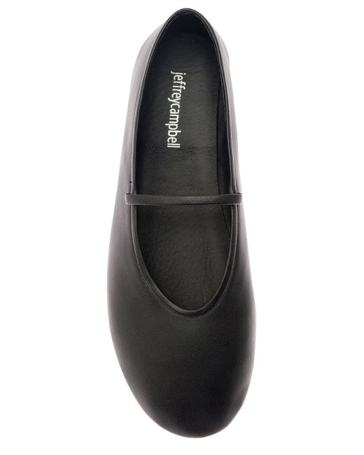 Jeffrey Campbell Black Ballet Flats With Almond Toe