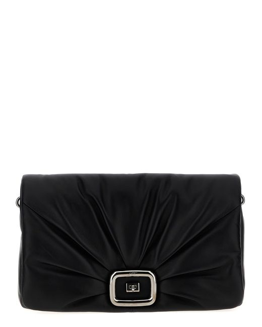 Roger Vivier Black 'Viv' Choc Large' Shoulder Bag