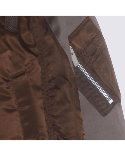 Sacai Brown Jackets _Ny