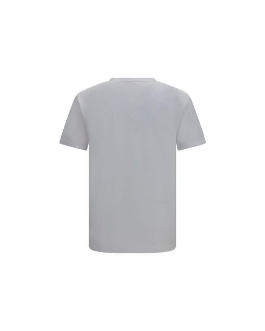 Dolce & Gabbana Gray White Cotton T for men