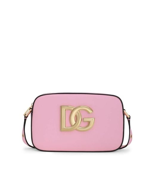 Dolce & Gabbana Shoulder Dg in Pink | Lyst