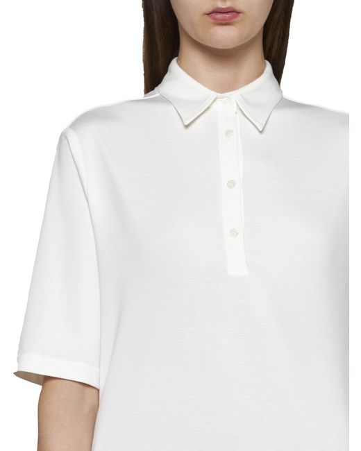 Blanca Vita White Polo Shirt