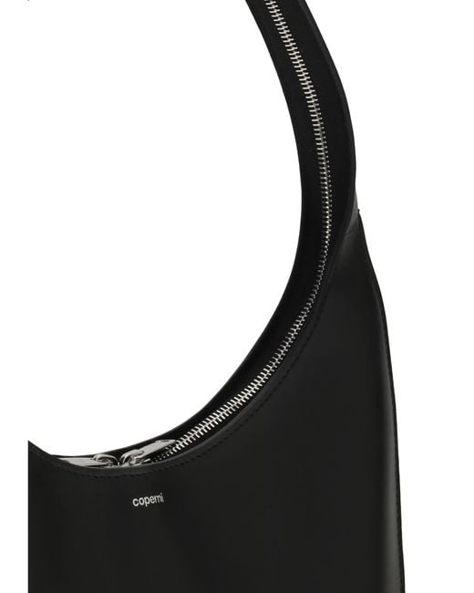 Coperni Black Swipe Medium Shoulder Bag Calf Leather Bos Taurus