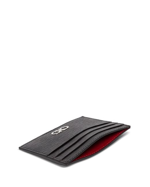 Ferragamo Red Cardholder Revival Leather Calf Accessory for men
